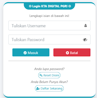Register PGRI Sumatera Selatan - Persatuan Guru Republik Indonesia Cabang Kabupaten Sumatera Selatan